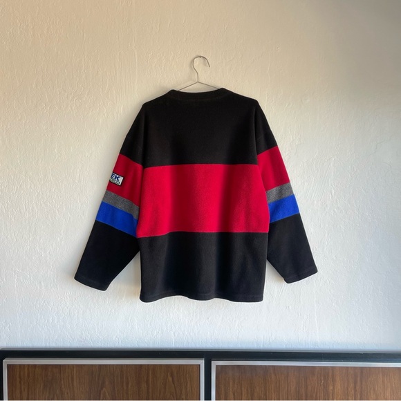 Vintage 90s Eddie Bauer EBTEK Fleece Pullover sweater Medium - Picture 2 of 4